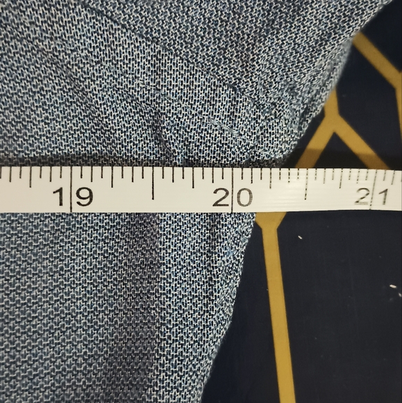 Vince Camuto Shirt, Adult Men 15.5/34-35 Blue Button Down Slim Fit Casual Shirt - Picture 10 of 12